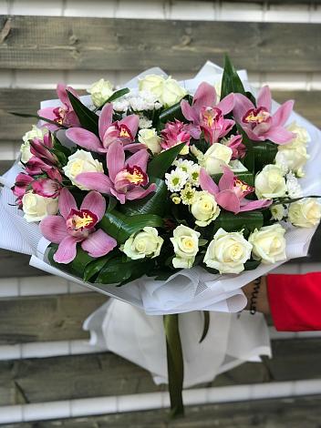 Букет цветов из: Розы и Хризантемы в Тогучине