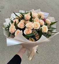 Букет Кремовые розы Латте в Тогучине