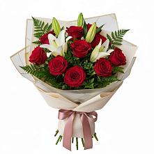 Букет цветов из:  Лилии и Розы в Тогучине