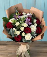 Букет цветов из:  Розы и Альстромерии в Тогучине