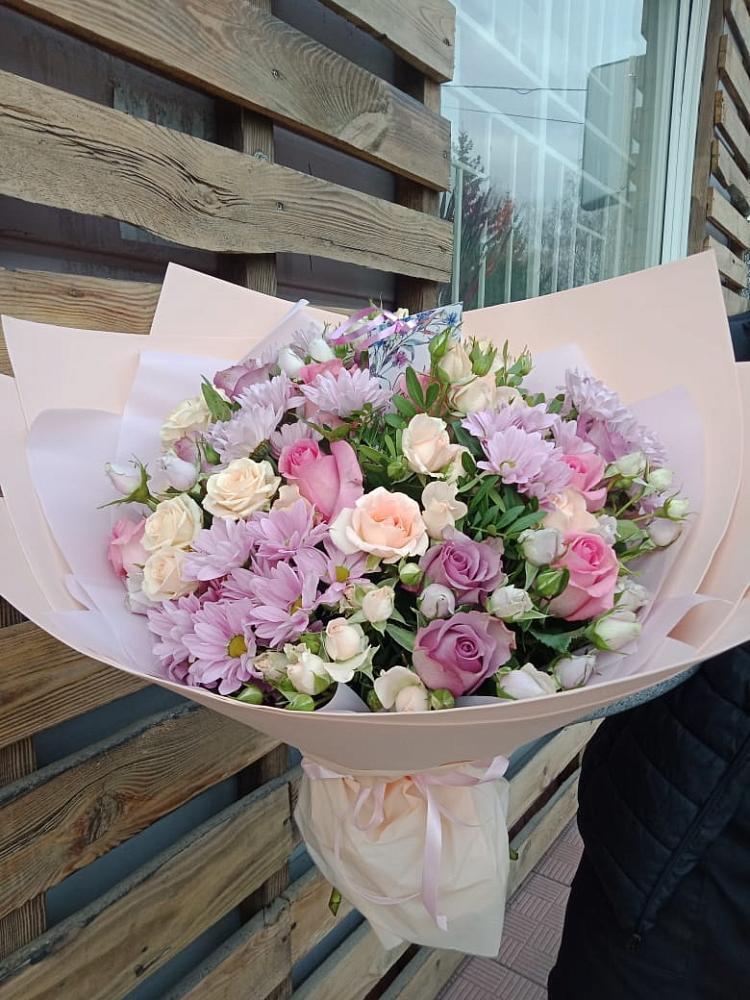 Букет цветов из: Розы и Хризантемы в Тогучине