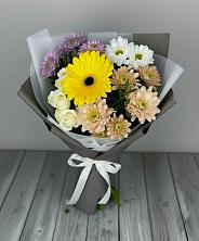 Букет цветов из:  Розы, Герберы и Хризантемы в Тогучине