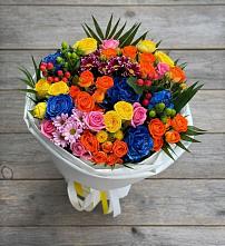 Букет цветов из:  Розы и Хризантемы в Тогучине