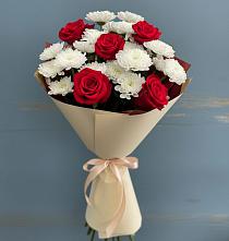 Букет цветов из:  Розы и Хризантемы в Тогучине