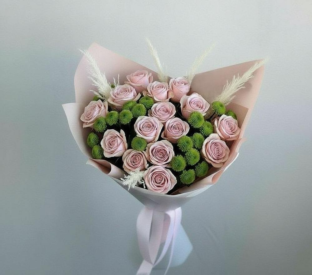 Букет цветов из: Розы и Хризантемы в Тогучине