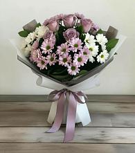 Букет цветов из:  Хризантемы и Розы #REPLACE_PRED# Тогучине