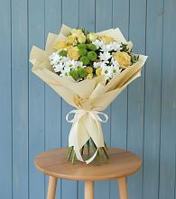 Букет цветов из:  Хризантемы и Розы в Тогучине