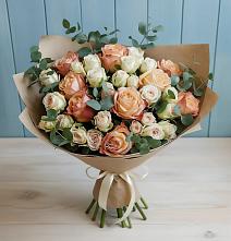 Букет цветов из:  Альстромерии и Розы #REPLACE_PRED# Тогучине