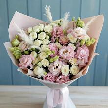Букет цветов из:  Альстромерии и Розы в Тогучине